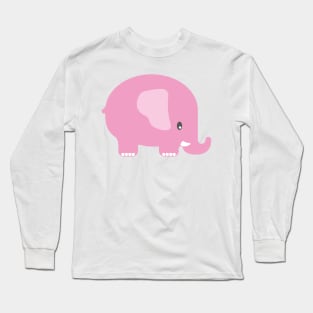 Pink Elephant Long Sleeve T-Shirt